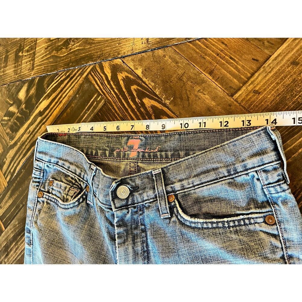 7 For All Mankind Cropped Jeans Women 27 Preppy Academia Twee Coquette Grunge - Picture 5 of 12